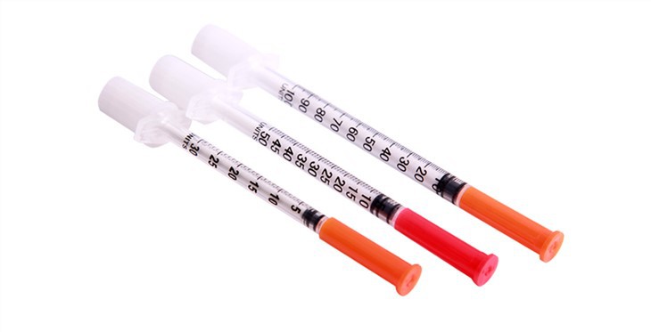 Yuqori sifatli insulin shprits 30G, 31G, 32G, 33G